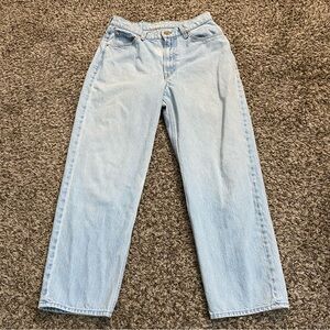 Mother SNACKS Jeans Women's 30 Blue High Waist Double Stack Ankle Just a Nibble